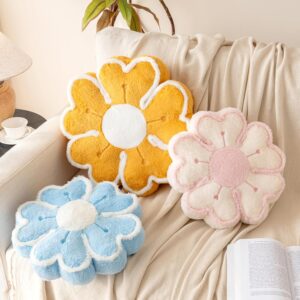 Flower Shaped Decorative Throw Pillow Cushion for Bed Couch