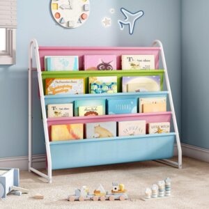 Tatub 4 Tier Kids Bookshelf for Kids Rooms