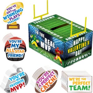 JOYIN Valentine Boxes Football Classroom Mailbox