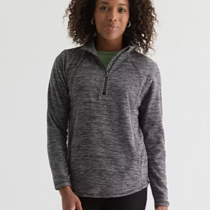 St. John's Bay Womens Long Sleeve Quarter-Zip Pullover