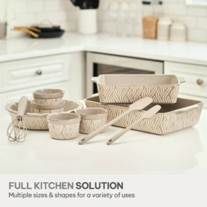 Thyme & Table, 10-Piece Ceramic Bakeware Set $29.33 Walmart