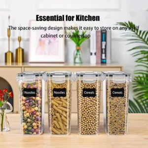 Asnews Kitchen Cereal Containers Storage Set with Lids