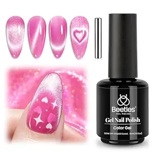 Beetles Pink Cat Eye Gel Nail Polish