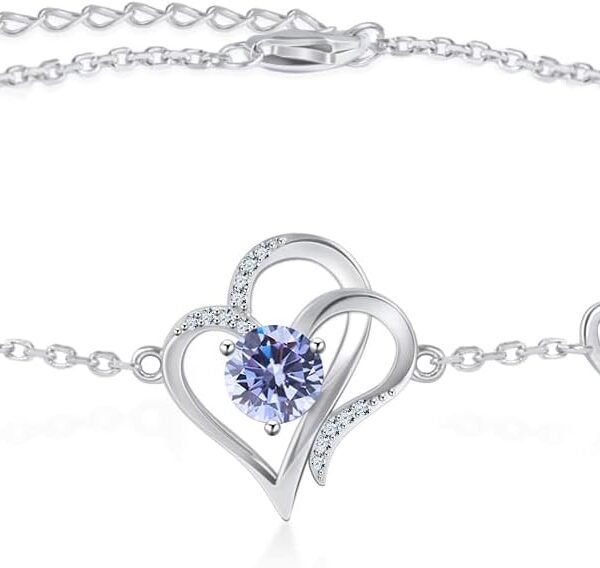 RIVIKO Love Heart Charm Bracelet