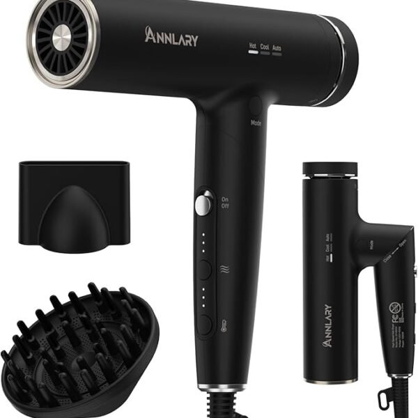Hair Dryer, Blow Dryer with Diffuser for Curly Hair