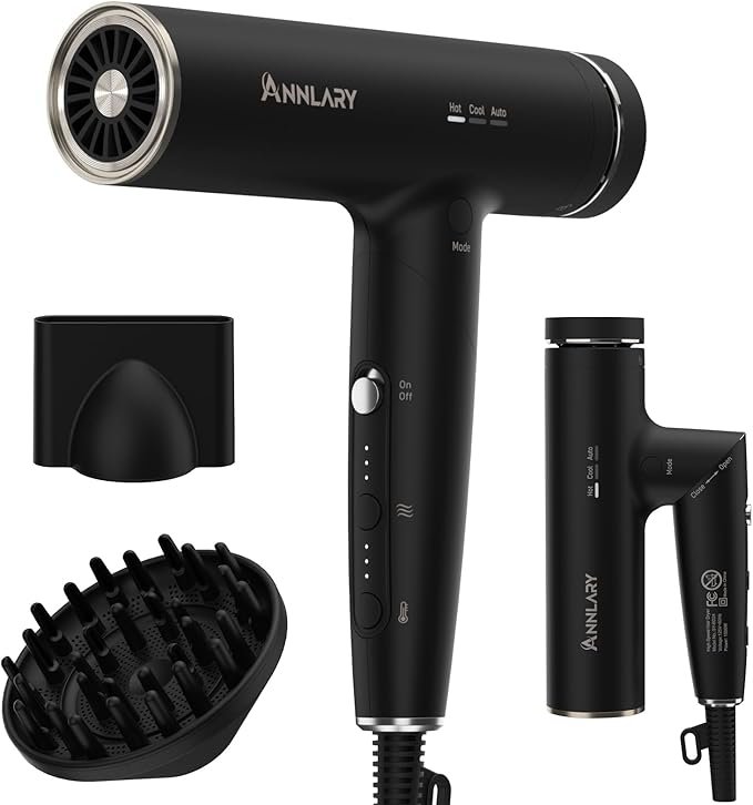 Hair Dryer, Blow Dryer with Diffuser for Curly Hair
