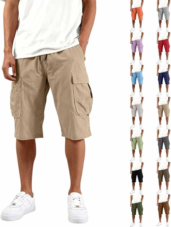 Cargo Shorts for Men Plus Size Stretch Baggy