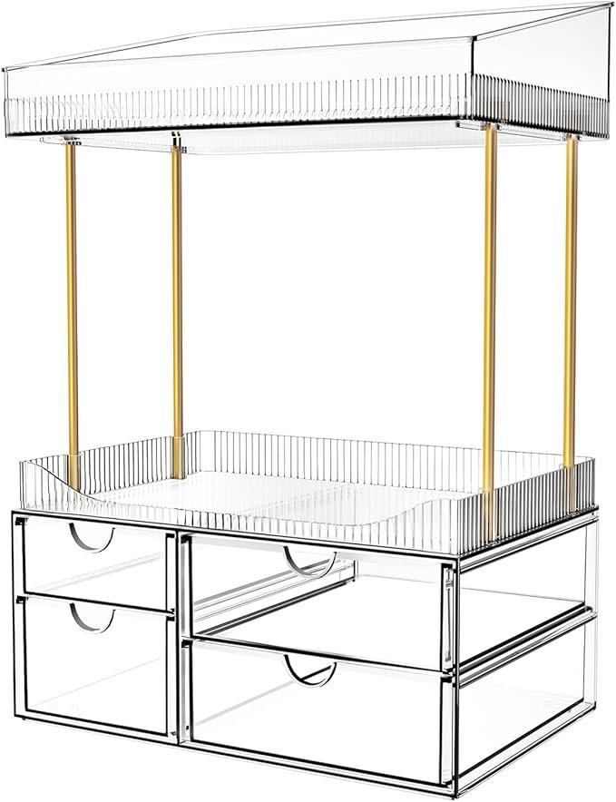 SNSLXH 4 Drawers Makeup Organizer