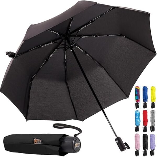 GORILLA GRIP Strong Windproof Stick Compact Umbrella