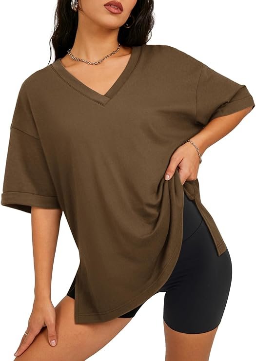 ATHMILE Oversized Tshirts for Women Summer