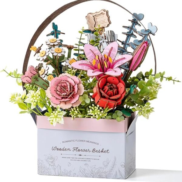Rowood Wooden Flower Basket