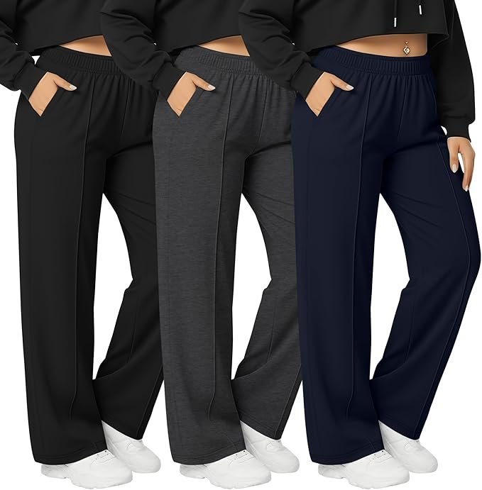 3 Pack Women's Plus Size Sweatpants