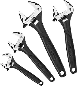 WORKPRO 4-piece Adjustable Wrench Set