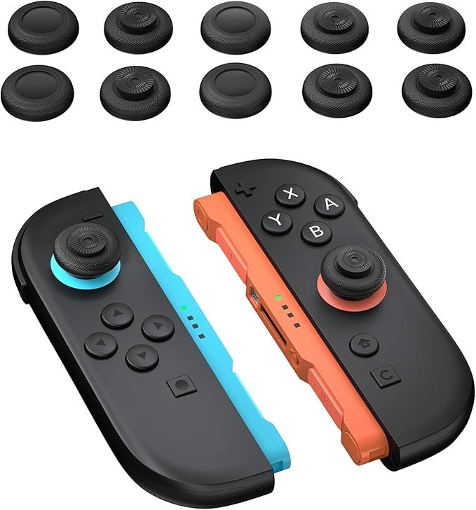 NEWDERY Thumb Grips for Nintendo Switch 2/Switch Pro Controller