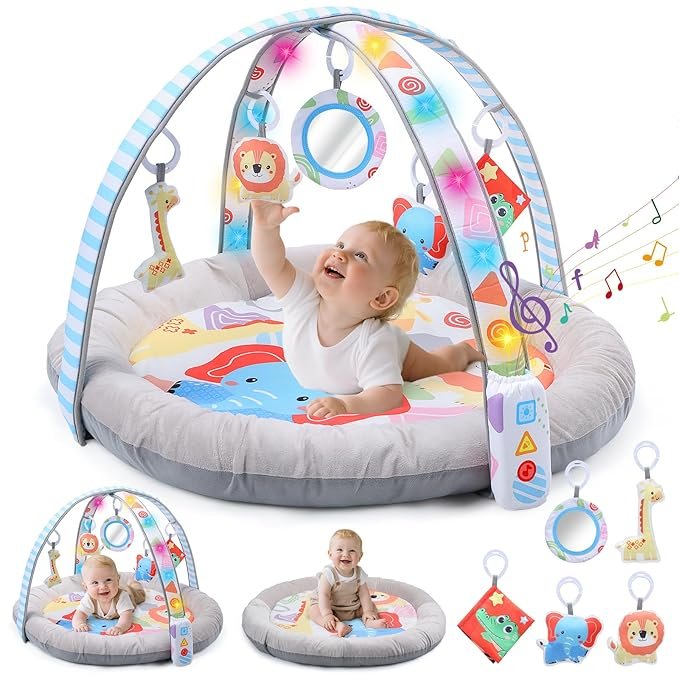 CUTE STONE Baby Play Gym & Tummy Time