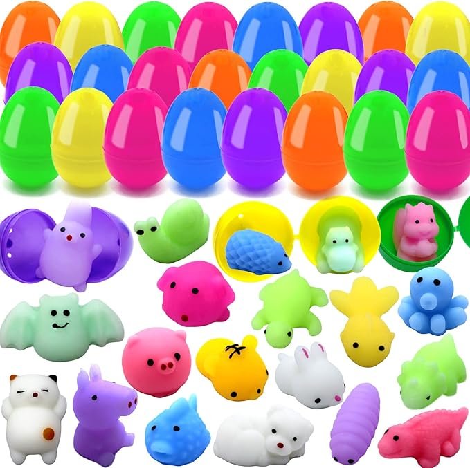 24 PCS Plastic Easter Eggs Filled