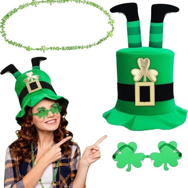 3pcs St Patricks Day Costume Accessories Set