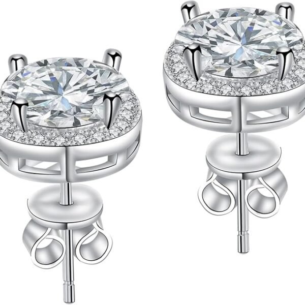 Moissanite Stud Earrings for Womens