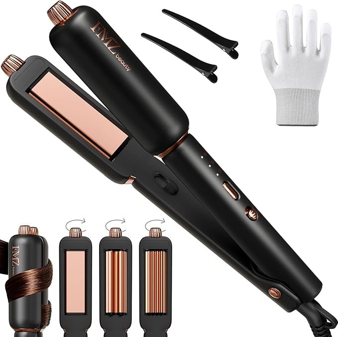 FMZ Flat Iron Hair Straightener Crimper Curler