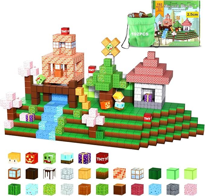 Milerong 192 PCS 1inch Magnetic Blocks