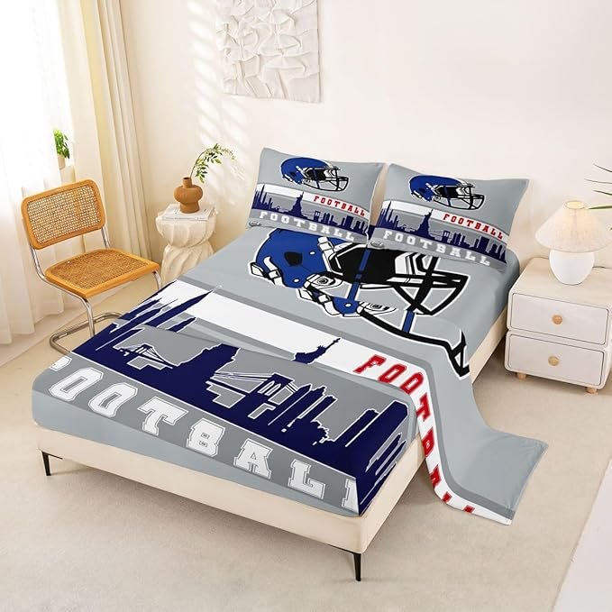 Erosebridal Football Bed Sheets