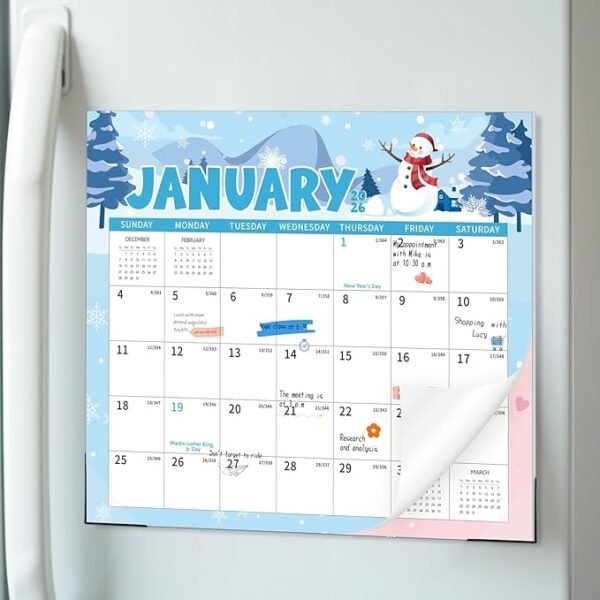 2026-2027 Magnetic Fridge Calendar