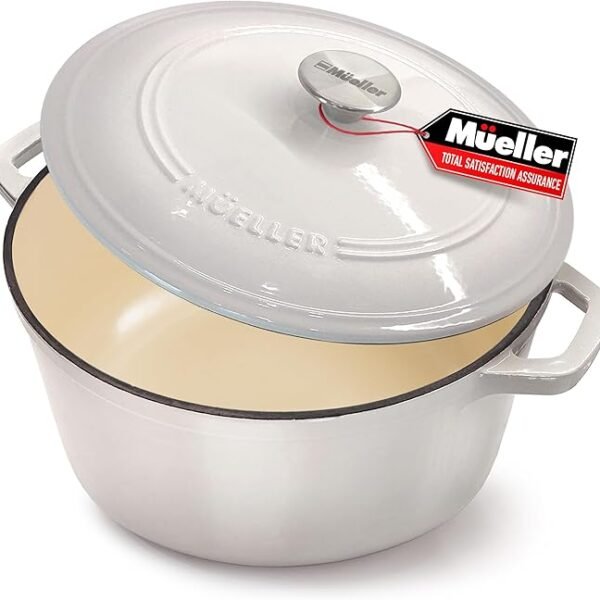 Mueller 6qt Enameled Cast Iron Dutch Oven