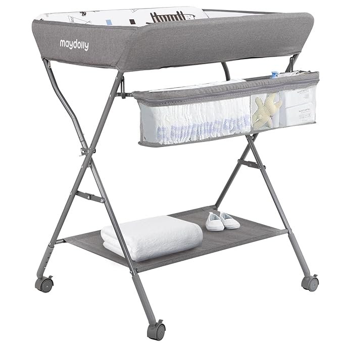 Baby Changing Table with Wheels