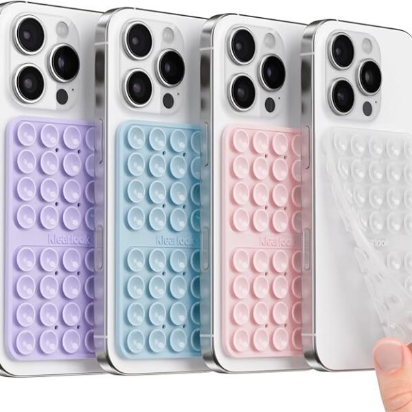 Klearlook 4Pack Silicone Suction Cup Phone Case