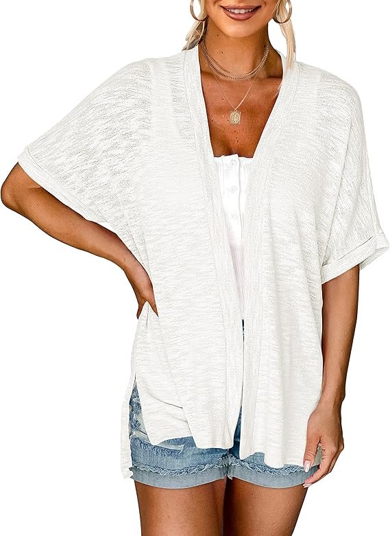 MEROKEETY Women's 2026 Summer Lightweight Kimono Cardigan