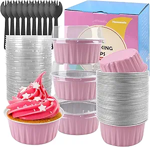 Homeanda 60pcs Mini Cake Pans