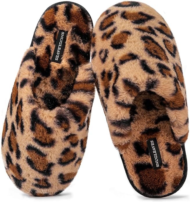 Snug Leaves Women's Fuzzy Scuff Slippers