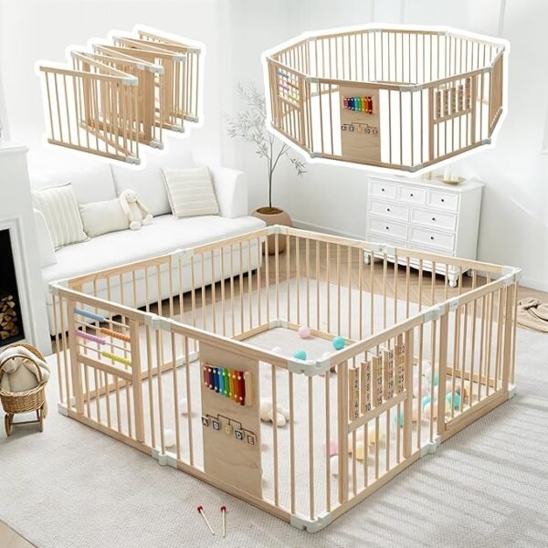 Wooden Playpen & Play Yards for Babies
