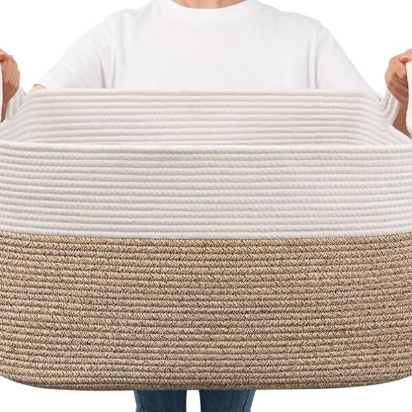 Goodpick Large Woven Blanket Basket