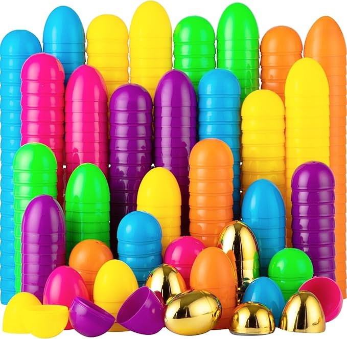 JOYIN 50PCS Plastic Easter Eggs