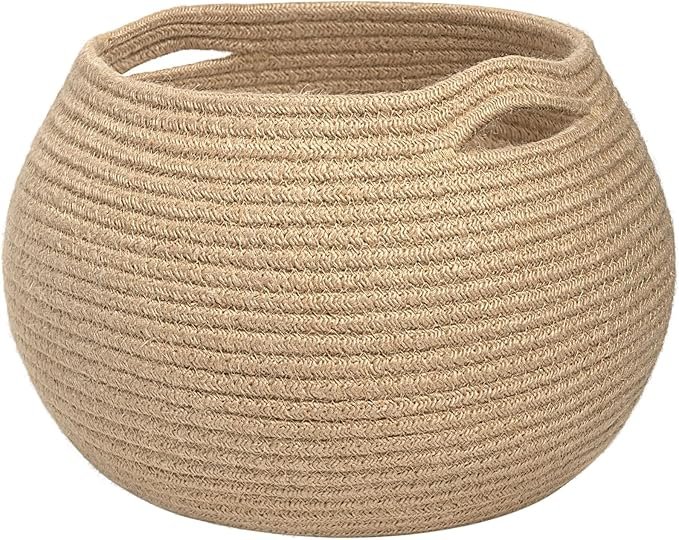 Goodpick Wicker Storage Basket for Living Room