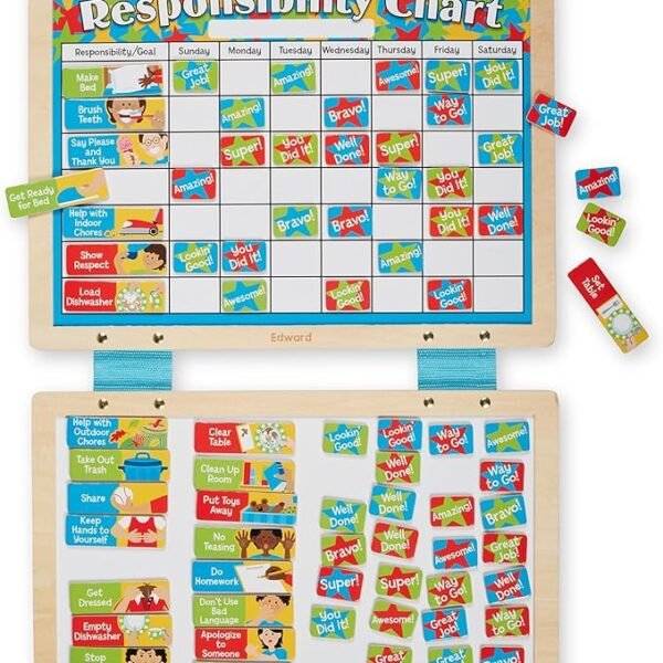 Melissa & Doug Magnetic Wooden Responsibility Chart