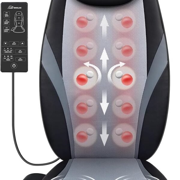 Snailax Shiatsu Back Massager with Heat Massage