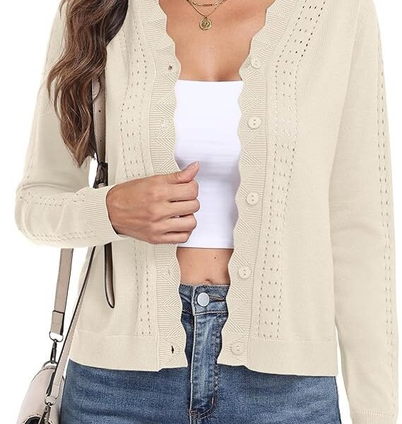 PrinStory Womens Cardigan Sweaters Long
