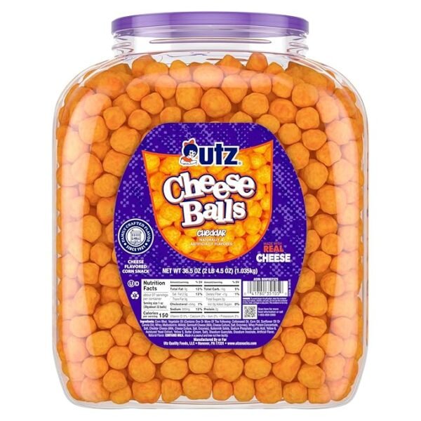 Utz Cheese Balls Barrel