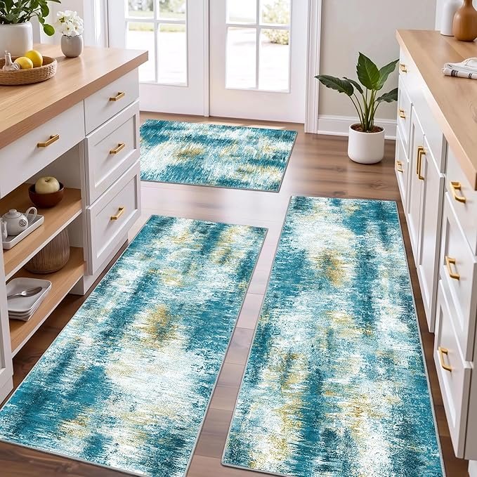 Tritard Upgrade Non Slip Kitchen Rugs Sets of 3