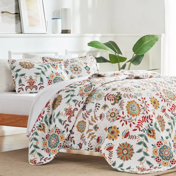 BIG SAVINGS ALERT at Wayfair! Hedvika Floral Quilt Set