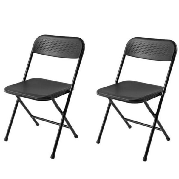 Walmart Mainstays 2 Pack Resin Folding Chair, Black $13.50