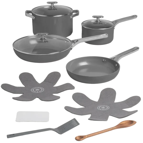 74% off 12-Piece Premium Non-Toxic Ceramic Cookware Set