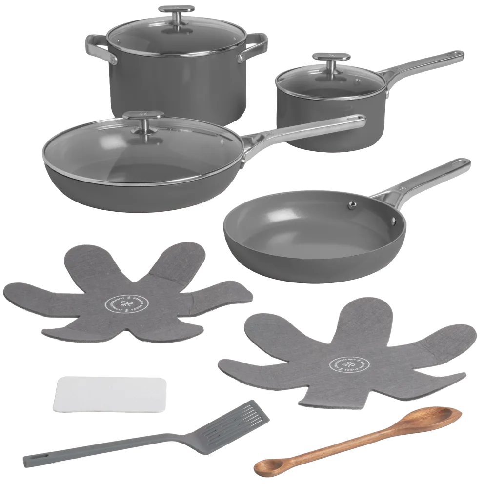 74% off 12-Piece Premium Non-Toxic Ceramic Cookware Set