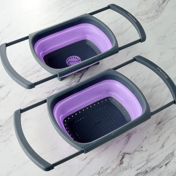 QVC 2 piece Over the Sink Colander and Wash Basin