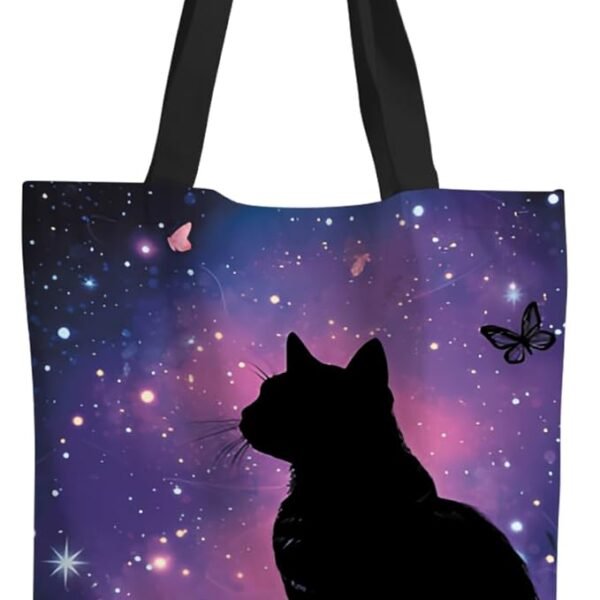 ANNA QUEEN Cat Tote Bag Shoulder Bag Handle Bag
