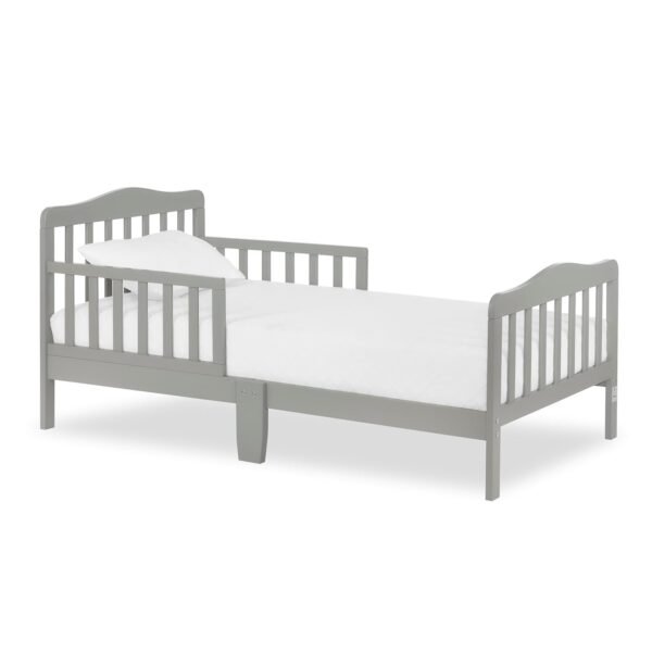 Dream On Me Classic Design Toddler Bed in Cool Grey