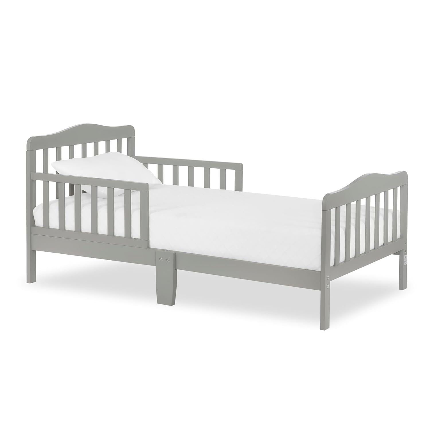 Dream On Me Classic Design Toddler Bed in Cool Grey