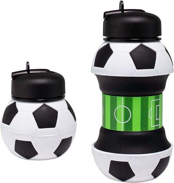 Collapsible Soccer Ball Water Bottle